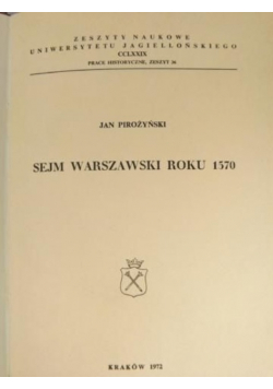 Sejm warszawski roku 1570