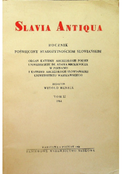 Slavia Antiqua Tom XI