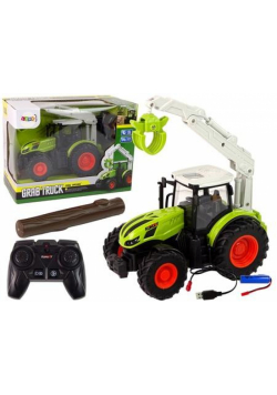 Traktor zdalnie sterowany 1:24 zielony