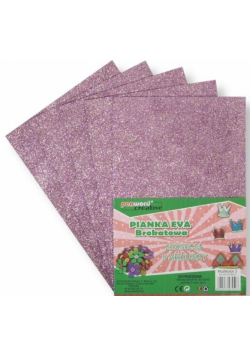 Pianka multicolor brokat 3 20x30 5szt