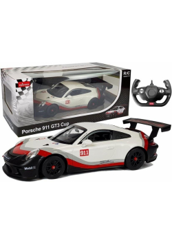 Auto R/C Porsche 911 GT3 CUP Rastar 1:14 białe