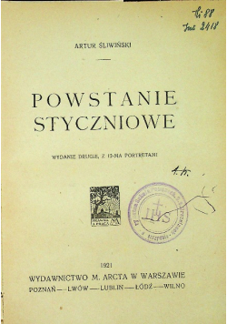 Powstanie styczniowe 1921 r.
