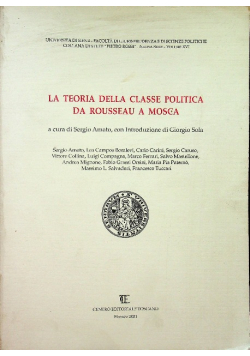 La teoria della classe politica da Rousseau a Mosca
