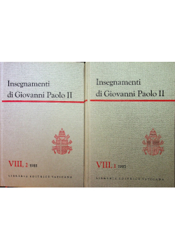 Insegnamenti di Giovanni Paolo tom VIII część 1 i 2