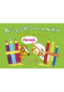 Kolorowanka. Jak pies z owieczką. Farmek