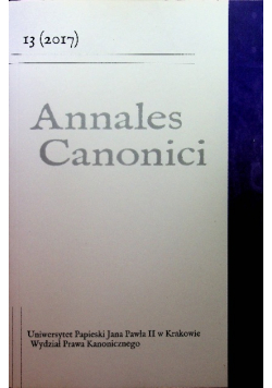 Annales Canonici numer 13