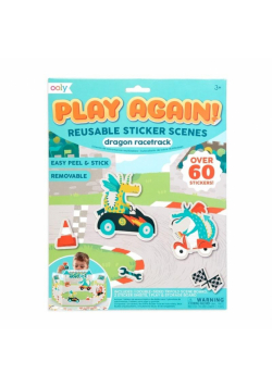 Naklejki wielorazowe Play Again - Wyścigi Smoków