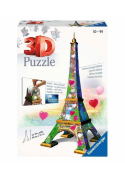 Puzzle 3D Wieża Eifla Edycja Love