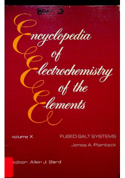 Encyclopedia of electrochemistry of the elements