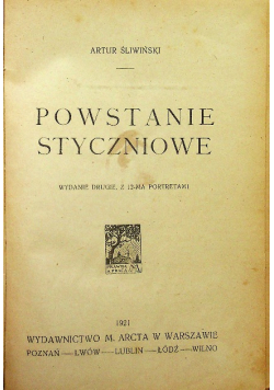 Powstanie styczniowe 1921 r.