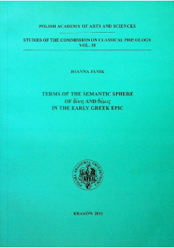 Terms of the sematic sphere of  dike and themis in the early greek epic