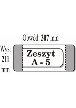 Okładka zeszytowa A5 (50szt) IKS