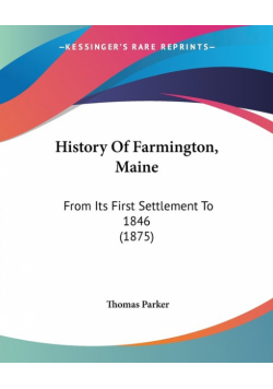 History Of Farmington, Maine