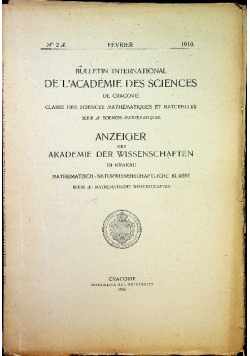 Bulletin international de l academie des acinces 2A 1910 r.
