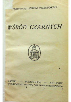 Wśród czarnych 1927 r.