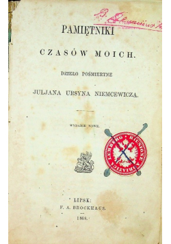 Pamiętniki czasów moich 1868 r