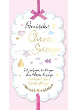 Karnet PM-069 Chrzest (różowy)