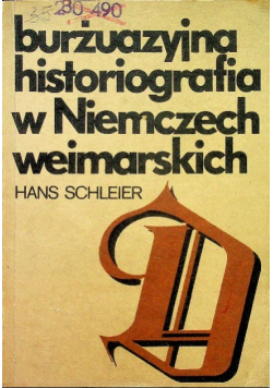 Burżuazyjna historiografia w Niemczech weimarskich