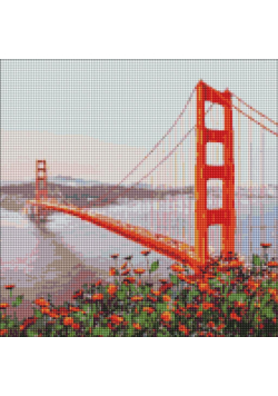 Diamentowa Mozaika - Poranne San Francisco 40x40cm
