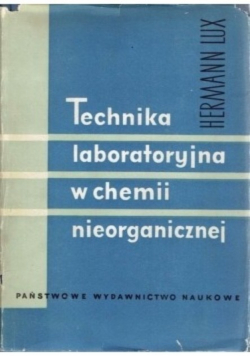 Technika laboratoryjna w chemii nieorganicznej