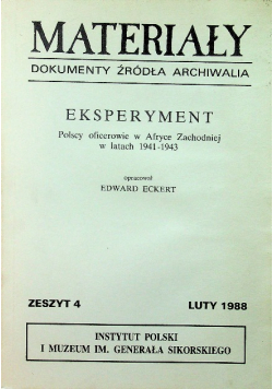 Materiały  eksperyment