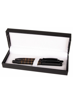 Pióro + długopis Dorian w etui 38 pomarańczowy