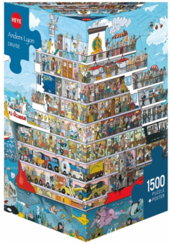 Puzzle 1500 Statek (Puzzle+plakat), Lyon