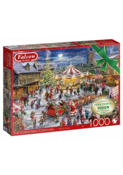 Puzzle 2x1000 Falcon Świąteczna karuzela G3