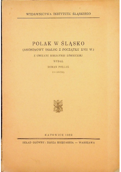 Polak w Śląsko 1939 r.