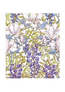 Karnet 17x14 cm z kopertą Magnolia wallpaper