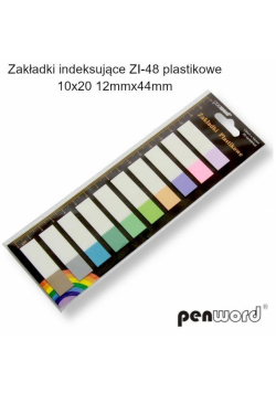 Zakładki indeksujące 12x44mm 10x20szt plastikowe