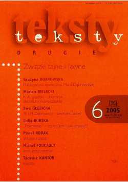 Teksty drugie związki tajne i jawne