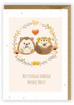 Kartka okolicznościowa, eko koperta Ślub K009
