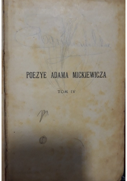 Poezye Adama Mickiewicza, tom 4, 1910 r.