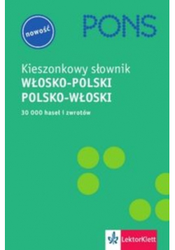 PONS Kieszonkowy słownik polsko włoski włosko polski