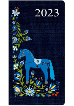 Kalendarz 2023 A6 tygodniowy soft konik
