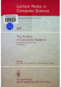 The Analysis of Concurrent Systems