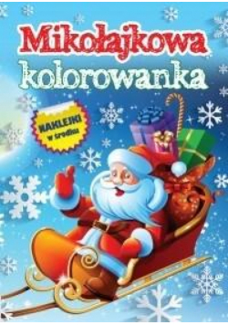 Mikołajowa kolorowanka z naklejkami
