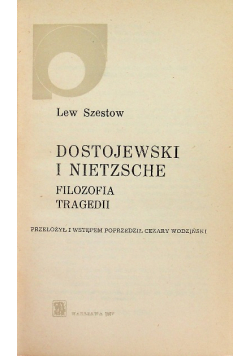 Dostojewski i Nietzsche filozofia tragedii