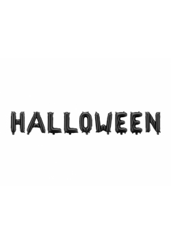 Balon foliowy Halloween czarny 280x46cm