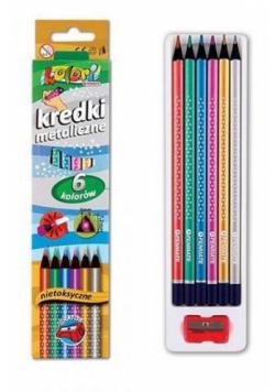 Kredki Premium Kolori metaliczne 6 kolorów PENMATE