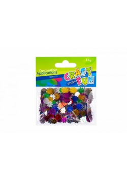 Cekiny metaliczne kwiaty 14g