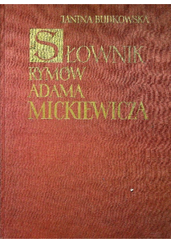 Słownik rymów Adama Mickiewicza