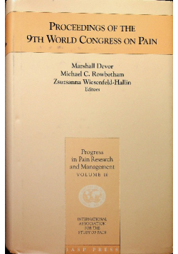 Proceedings of the 9th World Congress on Pain