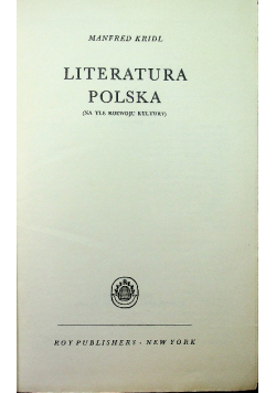 Literatura Polska 1945r.