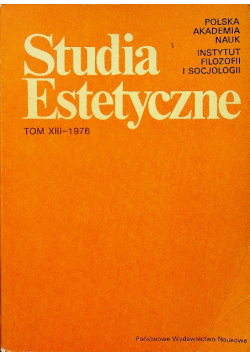 Studia estetyczne XIII 1976