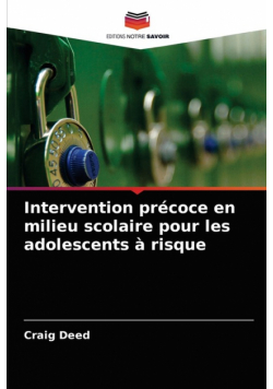 Intervention précoce en milieu scolaire pour les adolescents à risque