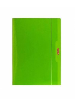 Teczka A4 z gumką Color Blocking zielony