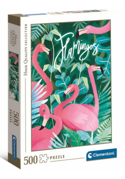 Puzzle 500 HQ Fantastic Animals Flamingos