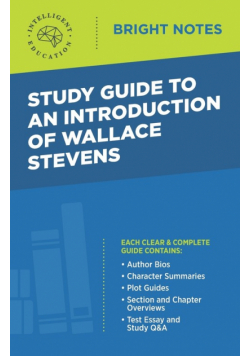 Study Guide to an Introduction of Wallace Stevens
